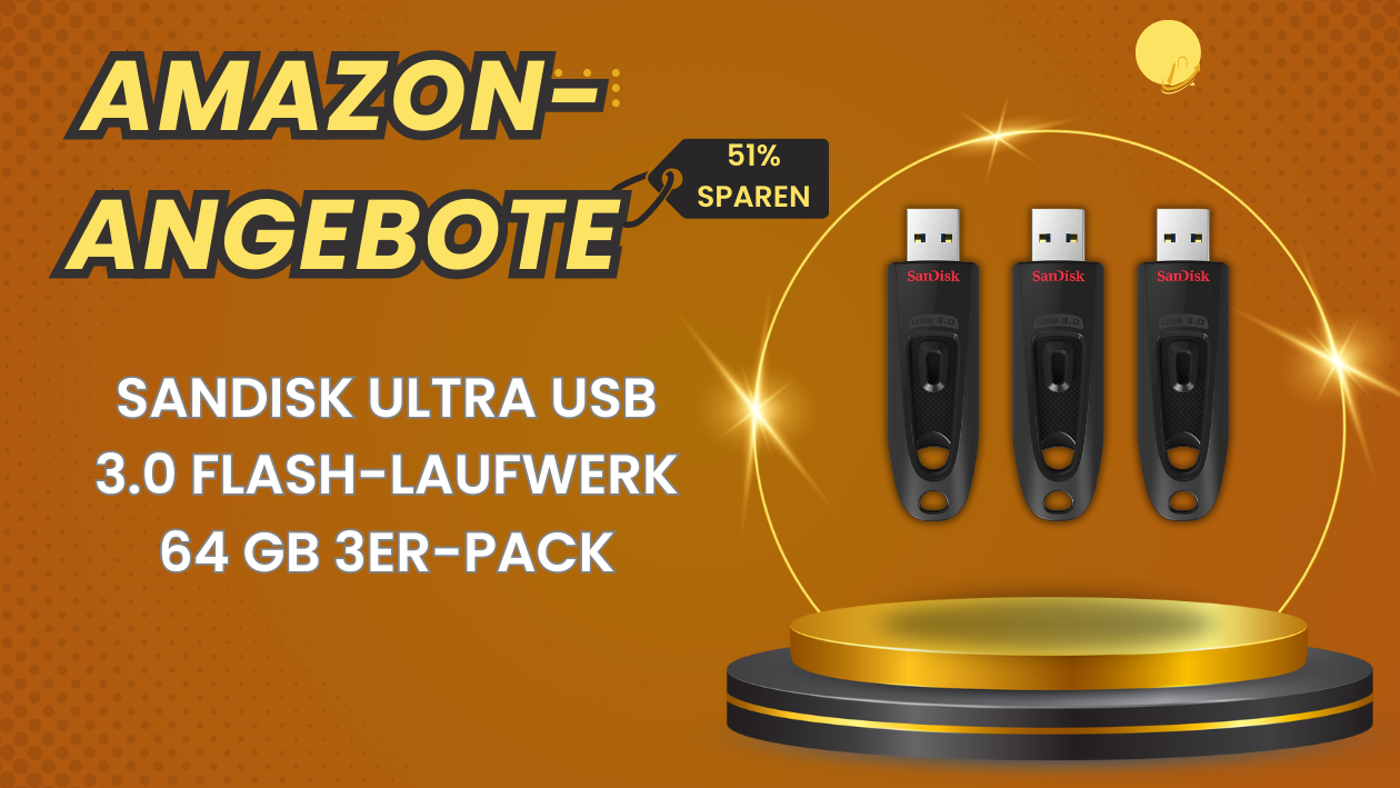 Technik-Highlight: Das SanDisk Ultra USB 3.0 64GB jetzt reduziert! Schnäppchen-Alarm: Der neue Rabatt auf das SanDisk Ultra USB 3.0 Flash-Laufwerk 64GB
