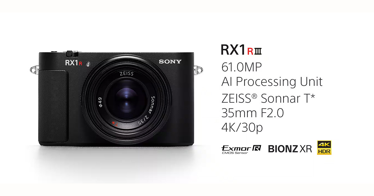 Die Zukunft in einem kompakten Gehäuse - lernen Sie die Sony RX1R III kennen Die neue Sony RX1R III: eine intelligente Kamera mit einem 61-Megapixel-Sensor