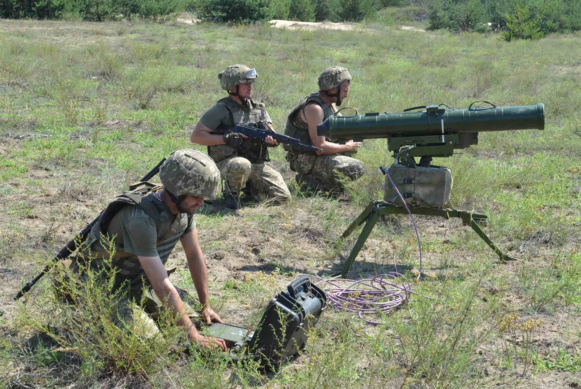 Streitkräfte der Ukraine zerstörten mit Hilfe von ATGM "Stugna" die Mörserbesatzung von Rashists (Video)