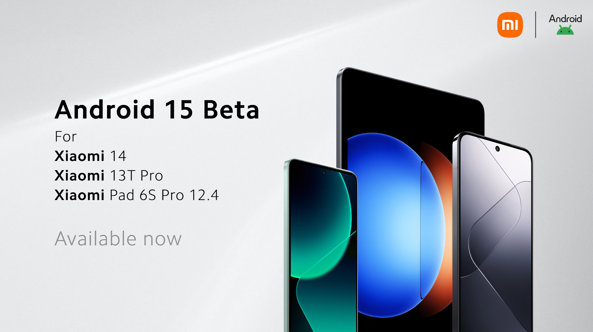 Xiaomi 14, Xiaomi 13T Pro und Xiaomi Pad 6S Pro haben die Beta-Version von Android 15 erhalten Xiaomi 14, Xiaomi 13T Pro und Xiaomi Pad 6S Pro haben die Beta-Version von Android 15 erhalten