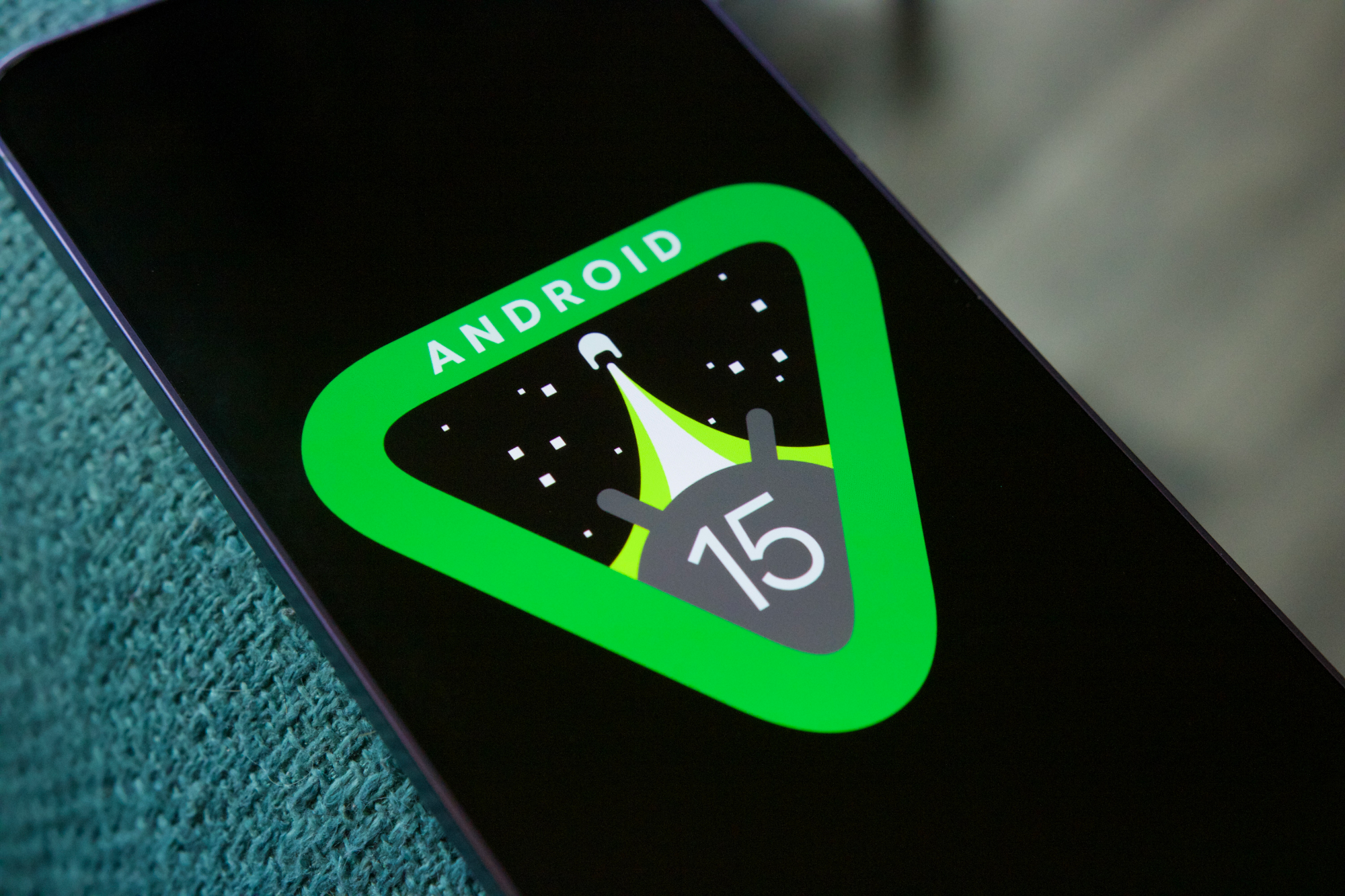 Großes Update: siehe das Android 15-Logo