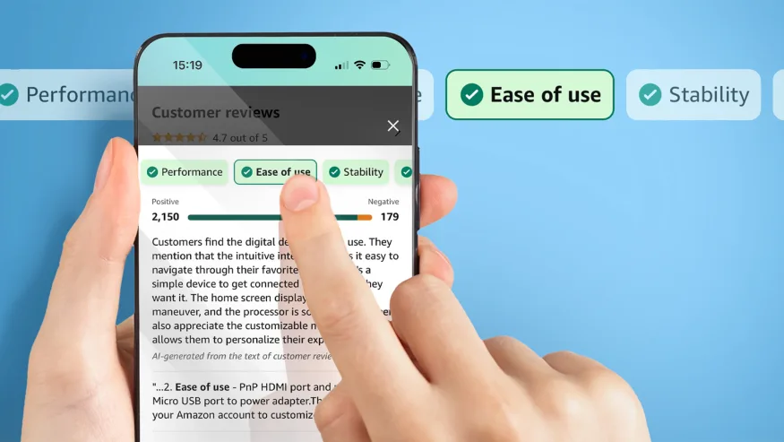 Amazon hat mit künstlicher Intelligenz erstellte Kommentare für Produktbewertungen eingeführt Amazon hat mit künstlicher Intelligenz erstellte Kommentare für Produktbewertungen eingeführt