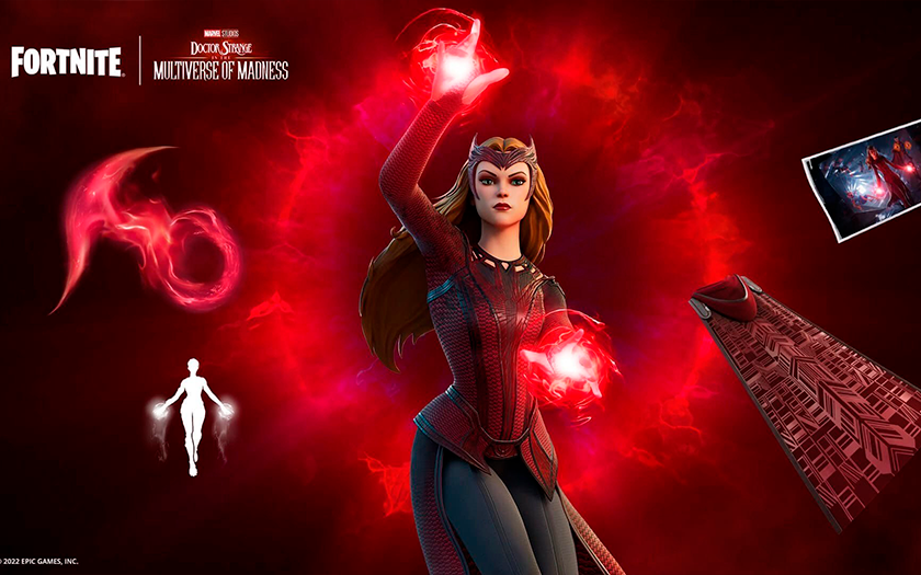 Magie auf dem Bildschirm: Wanda Maksimova aus "Doctor Strange in the Multi-Universum of Madness" erschien in Fortnite Magie auf dem Bildschirm: Wanda Maksimova aus "Doctor Strange in the Multi-Universum of Madness" erschien in Fortnite