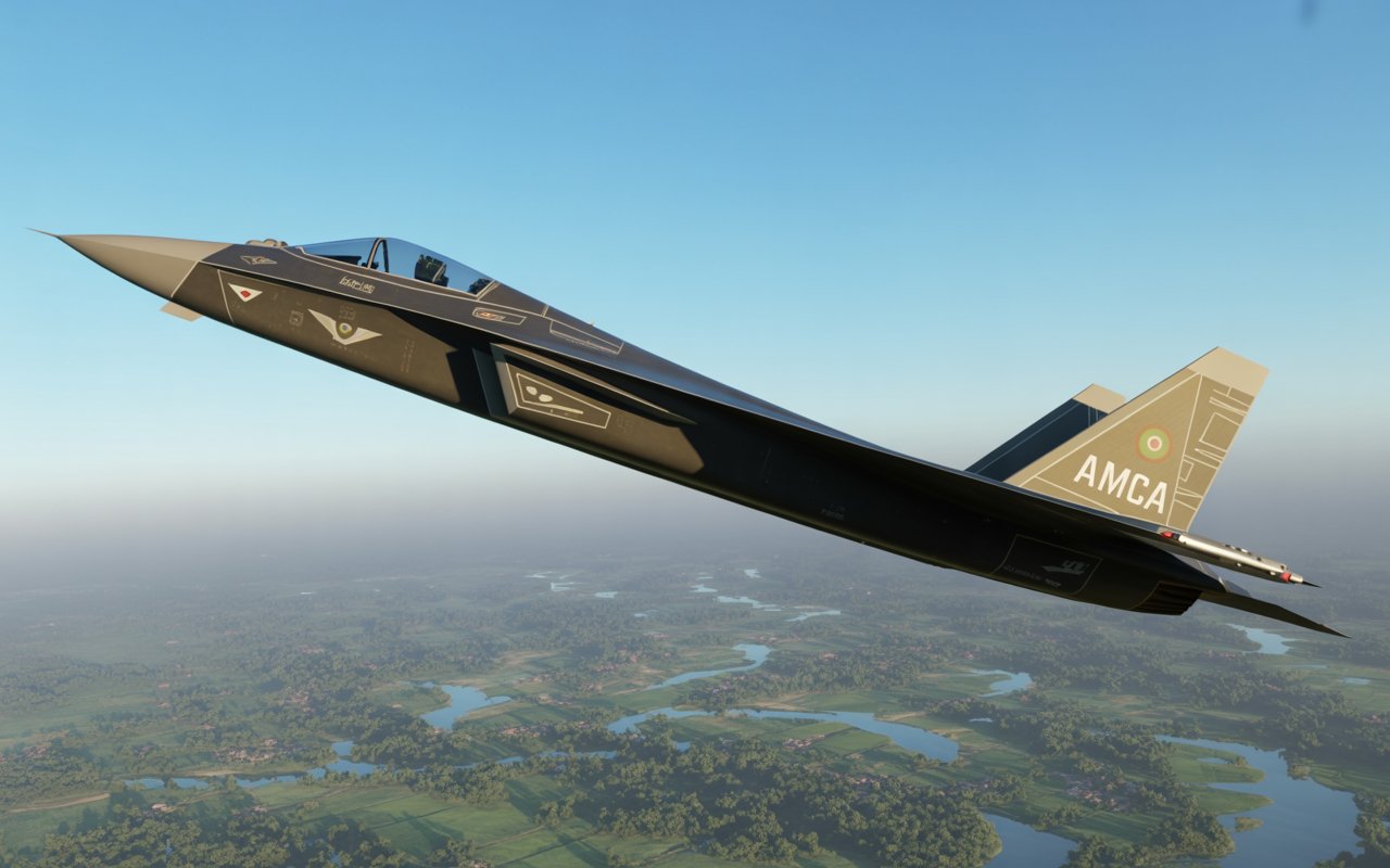 Der indische Stealth-Kampfflugzeug HAL AMCA wird in einer Visualisierung enthüllt: Sehen Sie selbst! Erster Blick: Die imposanten Merkmale des HAL AMCA in der Illustration