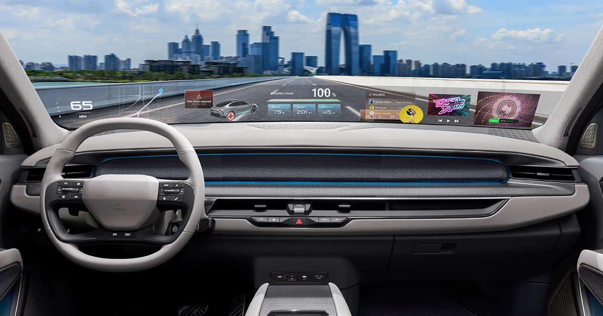 Eine neue Art, die Straße zu sehen: die Vorteile der "Holographic Windshield Display"-Technologie Holografische Windschutzscheiben-Displays: eine Revolution in der Automobilindustrie