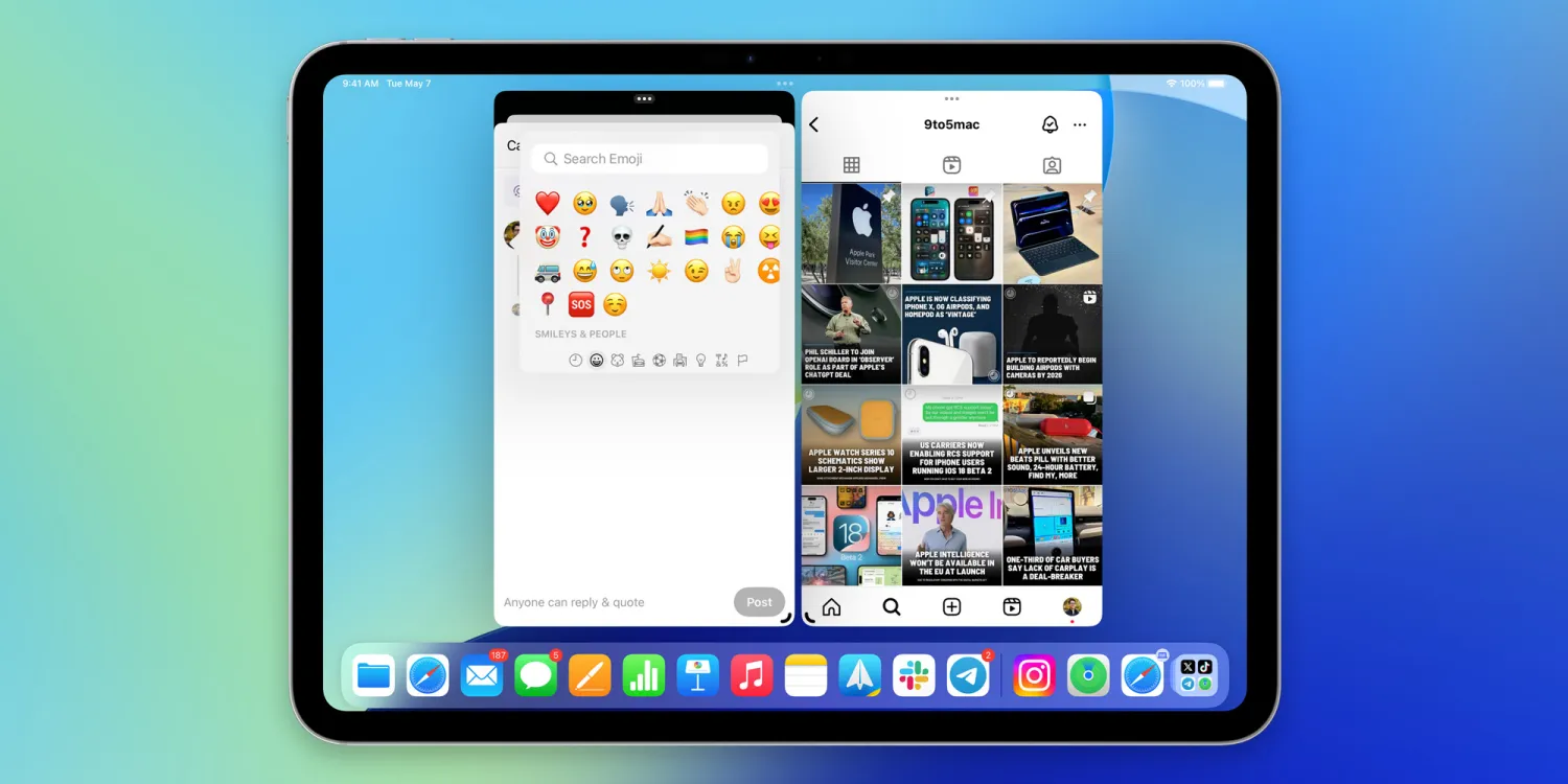 iPadOS 18 erleichtert das Auswählen und Hinzufügen von Emojis in iPhone-Apps iPadOS 18 erleichtert das Auswählen und Hinzufügen von Emojis in iPhone-Apps