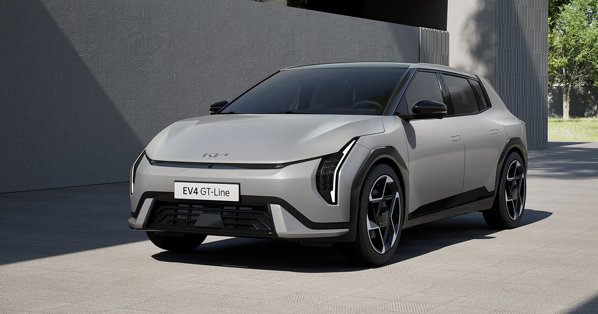 Kia EV4 GT-Line: technologische Akzente in einem eleganten Schrägheck Kia EV4 GT-Line Elektroschrägheck: Der neue Trend der Koreaner