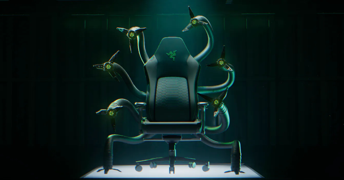 Razer Cthulhu - der erste Gaming-Stuhl mit Roboter-Tentakeln und künstlicher Intelligenz Razer Cthulhu - der erste Gaming-Stuhl mit Roboter-Tentakeln und künstlicher Intelligenz