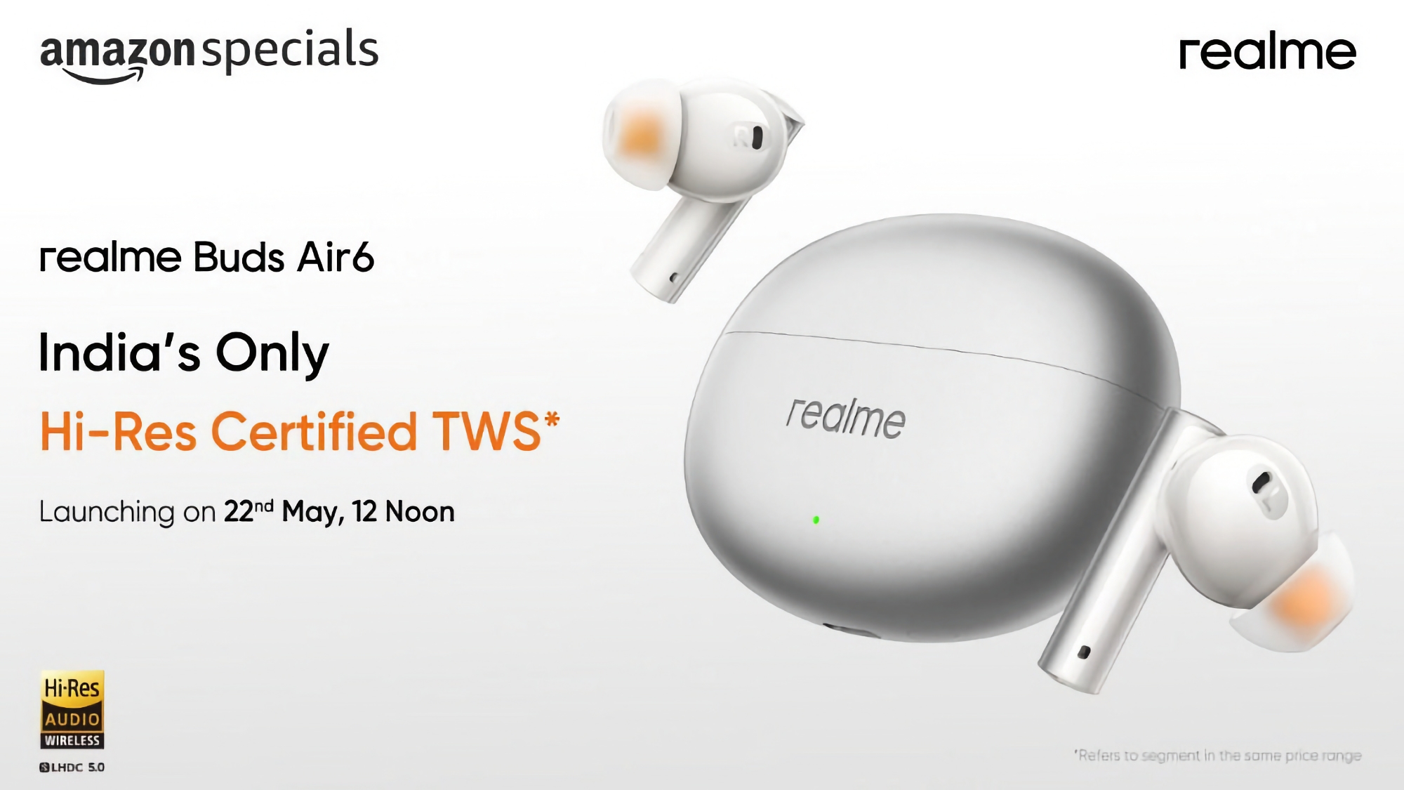 TWS realme Buds Air 6-Kopfhörer mit ANC- und LHDC-Unterstützung werden bei der weltweiten Markteinführung des realme GT 6T vorgestellt TWS realme Buds Air 6-Kopfhörer mit ANC- und LHDC-Unterstützung werden bei der weltweiten Markteinführung des realme GT 6T vorgestellt