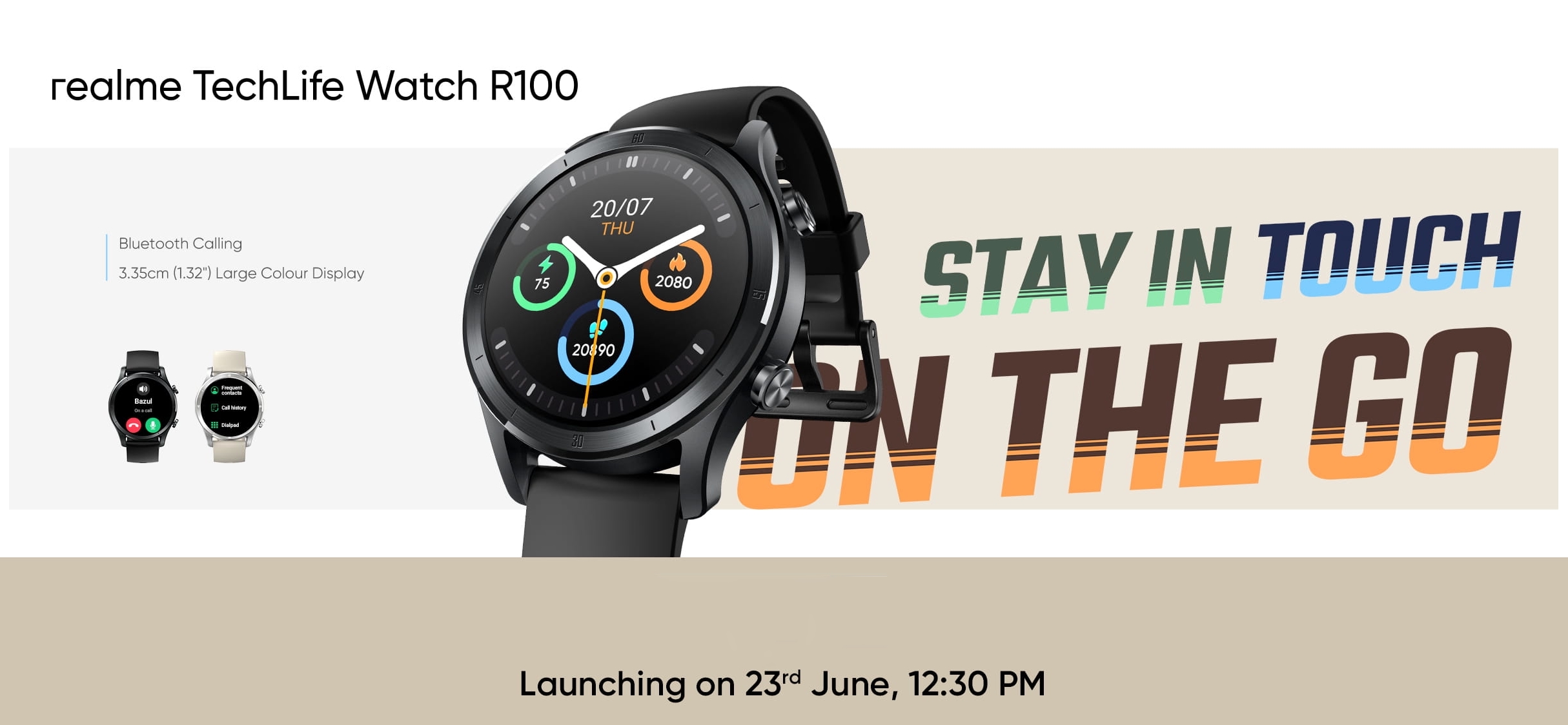 realme techlife watch r100 smartwatch mit anruffunktion und autonomie bis zu 7 tage am 23. juni realme techlife watch r100 smartwatch mit anruffunktion und autonomie bis zu 7 tage am 23. juni