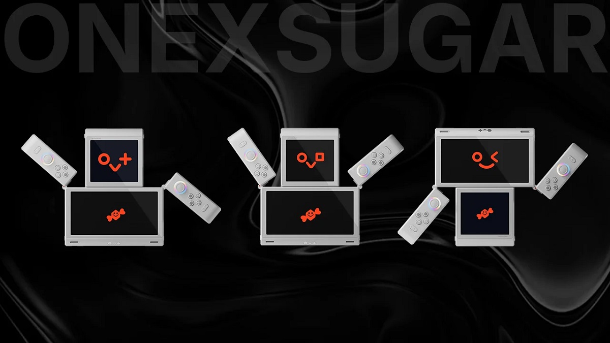 Nintendo DS Konzept neu gedacht: die ungewöhnliche OneXSugar Sugar 1 tragbare Konsole mit zwei Bildschirmen und flexibler Transformation vorgestellt Nintendo DS Konzept neu gedacht: die ungewöhnliche OneXSugar Sugar 1 tragbare Konsole mit zwei Bildschirmen und flexibler Transformation vorgestellt