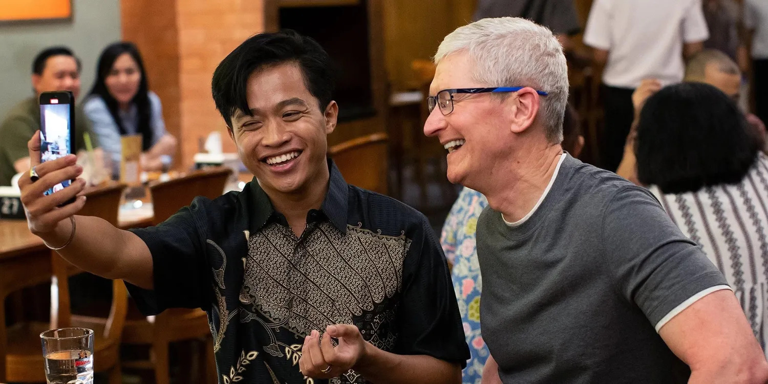 Eine Herausforderung von Tim Cook: Wie kann man ein Selfie mit dem CEO von Apple machen? Eine Herausforderung von Tim Cook: Wie kann man ein Selfie mit dem CEO von Apple machen?