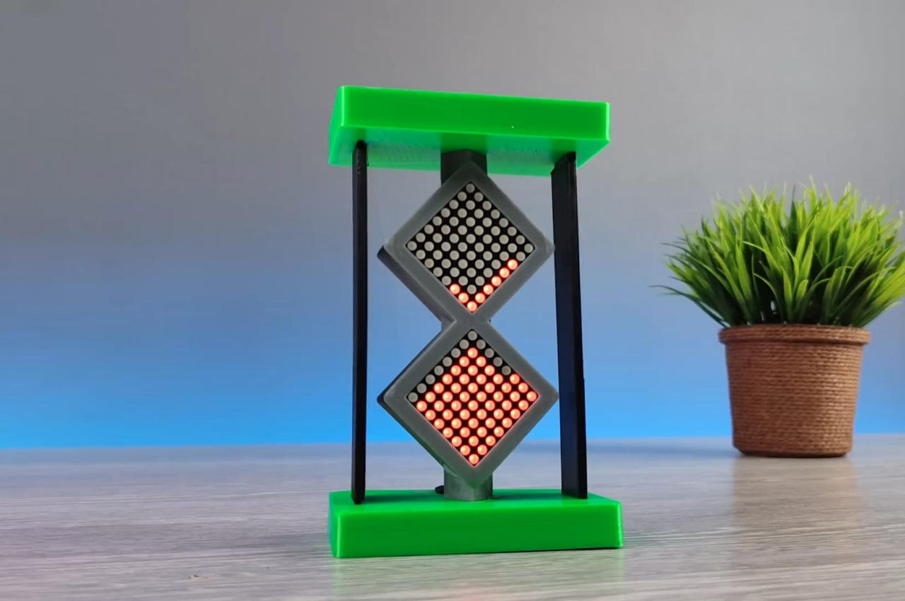 Diese digitale DIY-Sanduhr vermittelt ein Retro-Feeling ohne den unordentlichen Sand