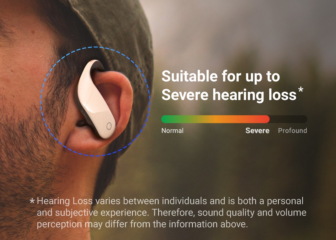 Olive Max ist wie die AirPods Pro für Hörgeschädigte, mit einem wirklich kabellosen Design und verbessertem Hören-6