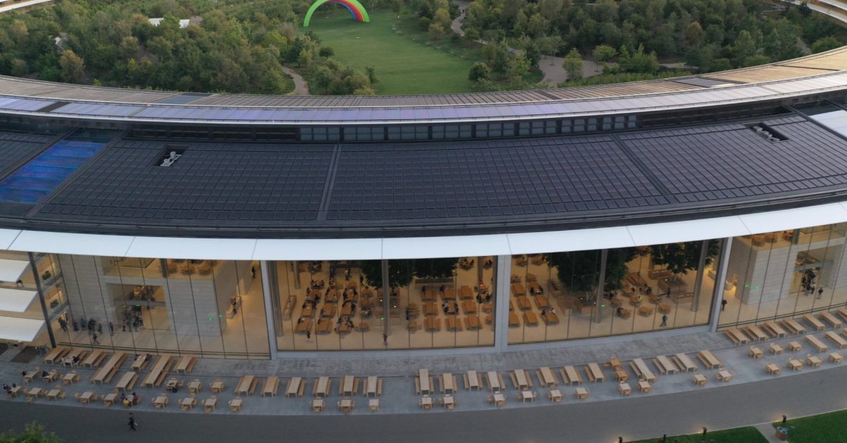 Drohnenfotografie von Apple Park fängt die Rückkehr zur Büroarbeit in der Zentrale ein [Galerie]