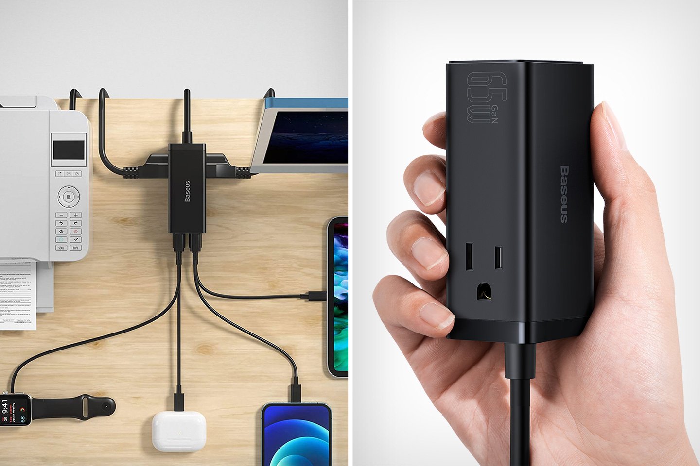 Dieser Power Brick ersetzt jedes einzelne Ladegerät, das Sie benötigen, und hält Ihren Schreibtisch aufgeräumt und organisiert