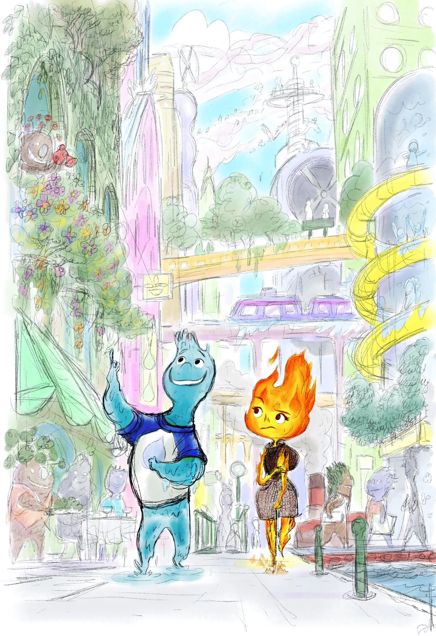 Pixars Elemental-Charaktere erinnern Fans an Fireboy und Watergirl Pixars Elemental-Charaktere erinnern Fans an Fireboy und Watergirl