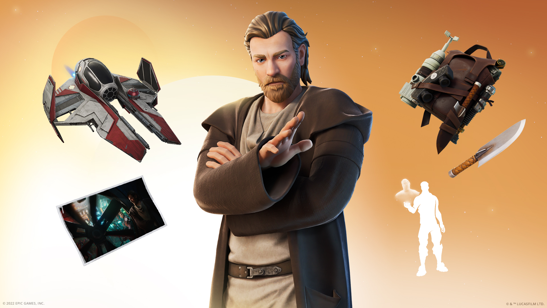 Obi-Wan Kenobi wechselt mit neuem Skin, Gleiter und Bündel zu Fortnite Obi-Wan Kenobi wechselt mit neuem Skin, Gleiter und Bündel zu Fortnite