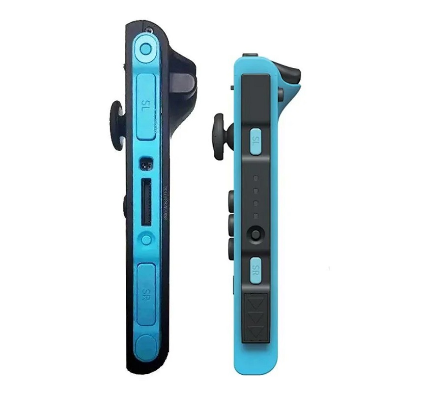 Ein grober Vergleich zwischen dem neuen Joy-Con und dem alten Modell (rechts) Vergleich zwischen dem neuen Joy-Con und dem alten Modell