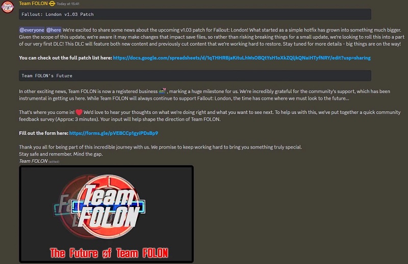 Screenshot des Aufrufs von Team FOLON Screenshot des Aufrufs von Team FOLON