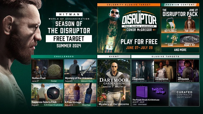 MMA-Star Conor McGregor ist das neue "schwer fassbare Ziel" in Hitman World of Assassination-2 MMA-Star Conor McGregor ist das neue "schwer fassbare Ziel" in Hitman World of Assassination-2