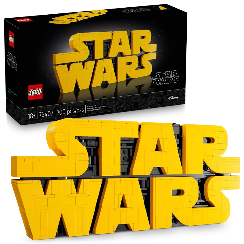 Star Wars Logo-Konstrukteur aus Legosteinen Star Wars Logo-Konstrukteur aus Legosteinen