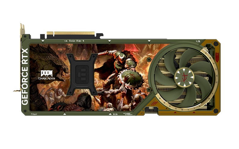 ROG Astral GeForce RTX 5080 DOOM Edition Grafikkarte Design ROG Astral GeForce RTX 5080 DOOM Edition Grafikkarte Design