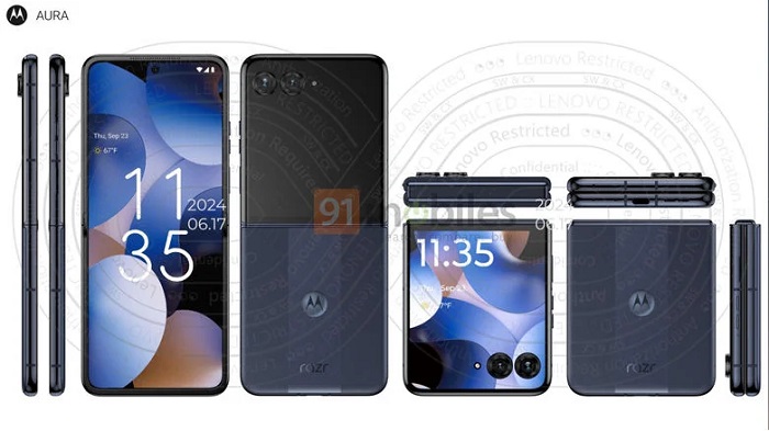 Motorola bereitet sich darauf vor, eine neue Version seines faltbaren Smartphones, das Razr 50 Ultra, zu enthüllen.-2