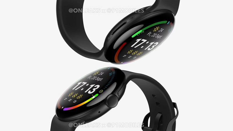 Rendering der Google Pixel Watch 4 Rendering der Google Pixel Watch 4