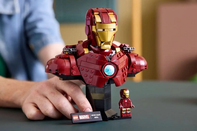 LEGO Iron Man Mini-Büste. LEGO Iron Man Mini-Büste.