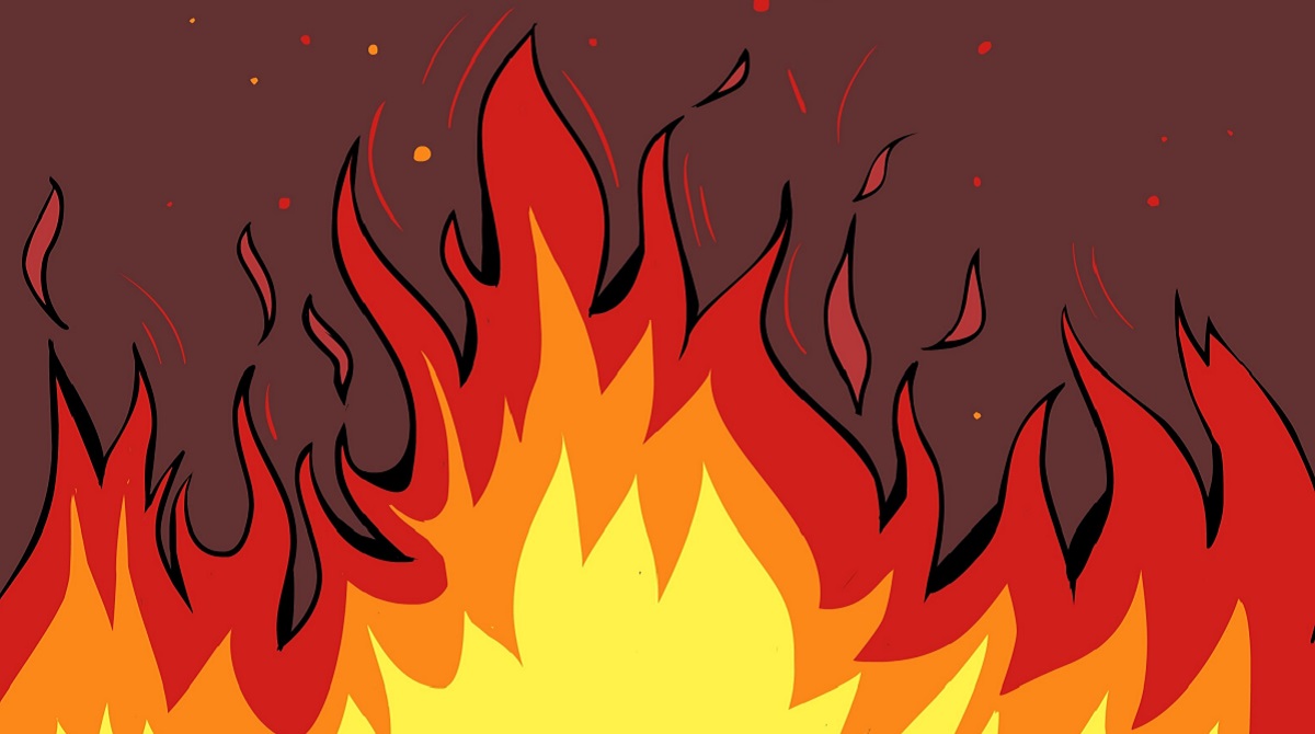 Gefährliche Unterhaltung: In den USA hat ein Hund ein Feuer gelegt, indem er in das Gehäuse einer Pflastersteinbank gebissen hat - lehrreiches Video Gefährliche Unterhaltung: In den USA hat ein Hund ein Feuer gelegt, indem er in das Gehäuse einer Pflastersteinbank gebissen hat - lehrreiches Video