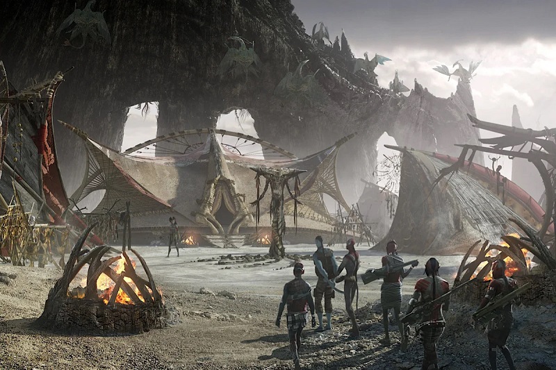 Die Schönheit Pandoras, Na'vi-Clans und Luftschiffe: Disney enthüllt fünf beeindruckende Konzeptzeichnungen für Avatar Teil III-2