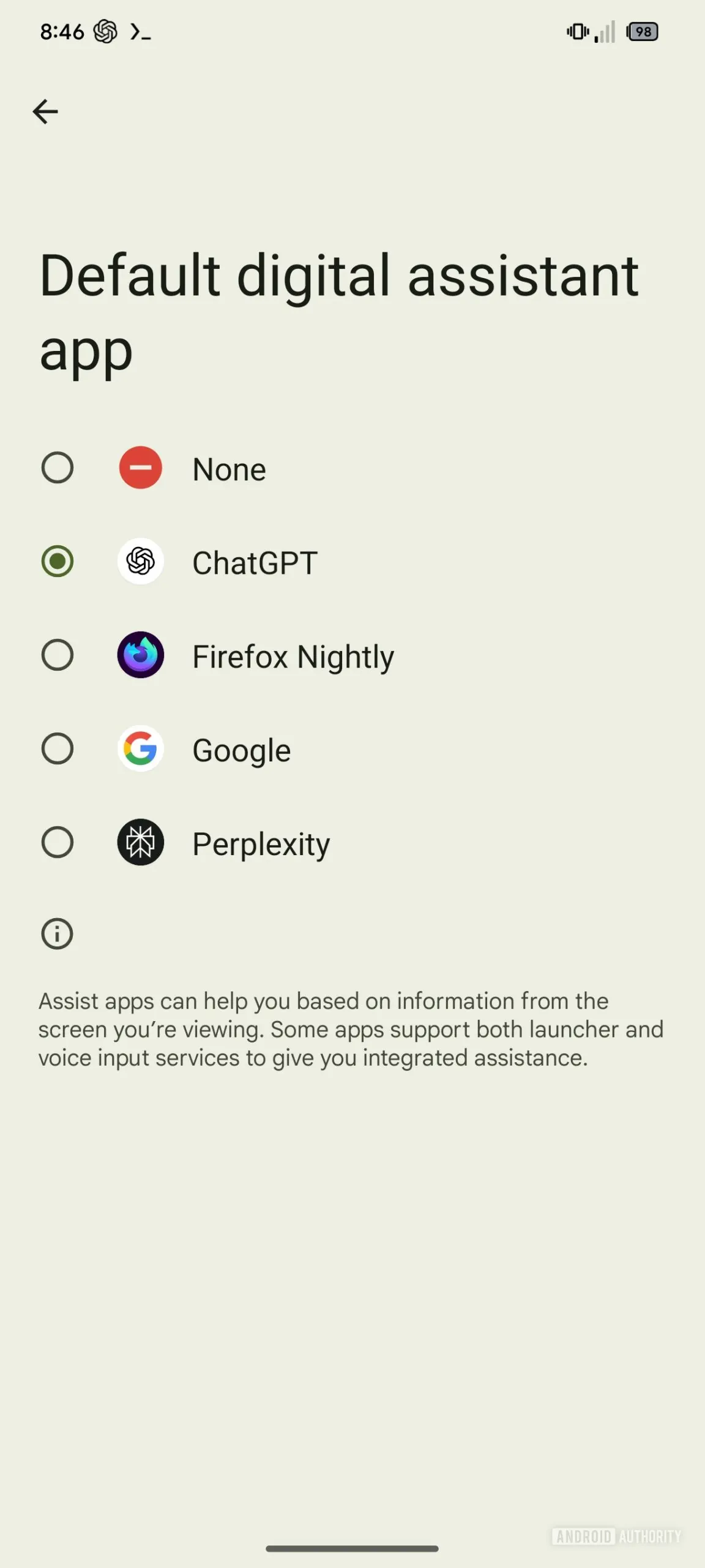 ChatGPT auf Android