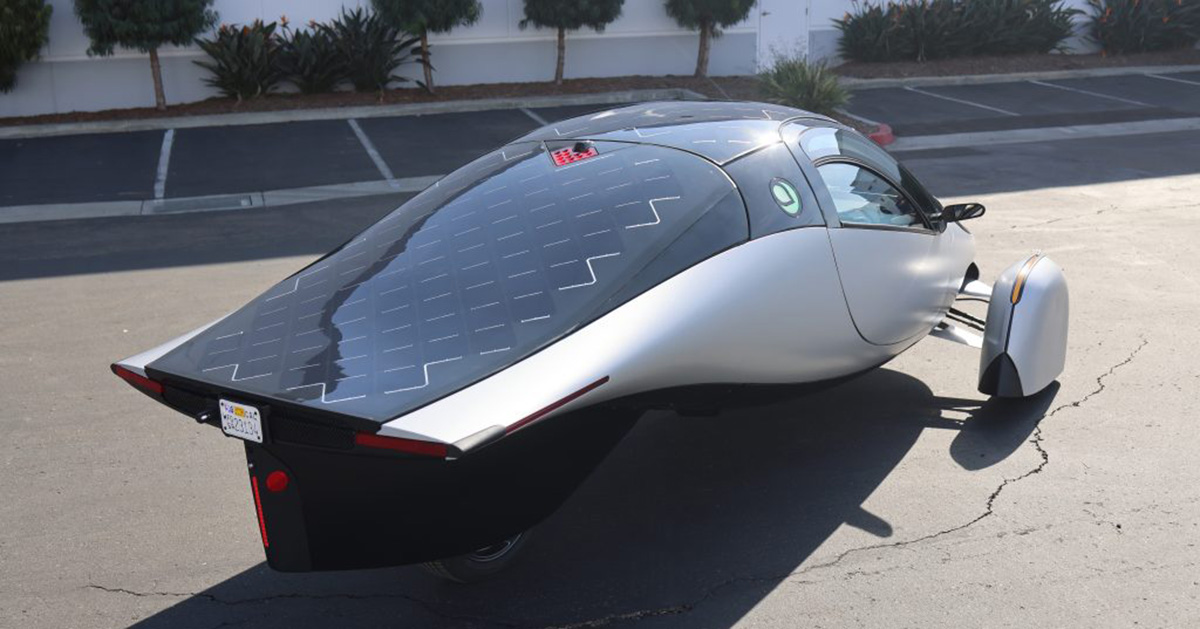Dreirädriges Elektroauto Aptera Dreirädriges Elektroauto Aptera