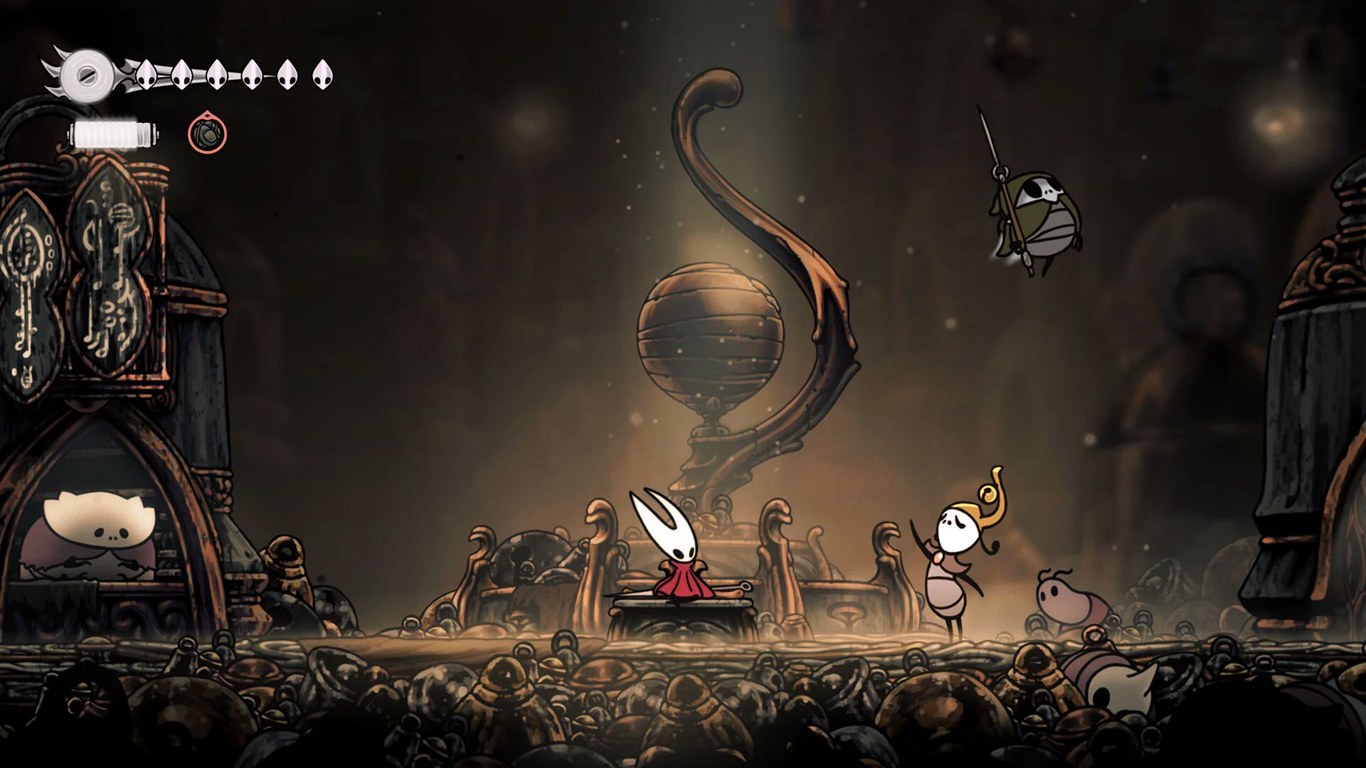 Screenshot aus Hollow Knight: Silksong, zeigt neue Grafiken