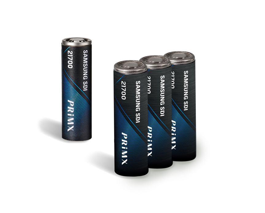 Samsung SDI 21700 zylindrische Batterien Samsung SDI 21700 cylindrical batteries