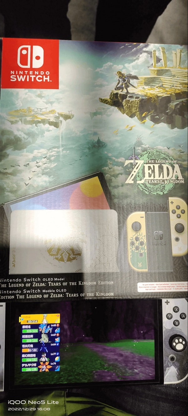Fotos einer limitierten Auflage der Nintendo Switch OLED im Stil von The Legend of Zelda: Tears of the Kingdom sind online geleakt worden-4 Fotos einer limitierten Auflage der Nintendo Switch OLED im Stil von The Legend of Zelda: Tears of the Kingdom sind online geleakt worden-4