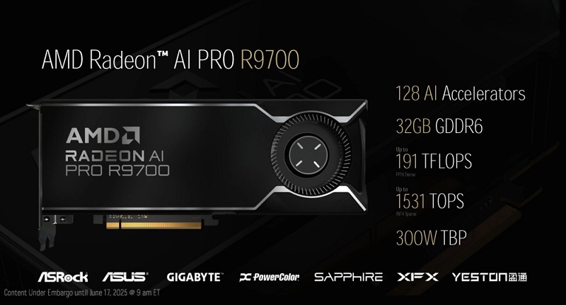 Radeon AI PRO 9000 graphics accelerators Radeon AI PRO 9000 graphics accelerators
