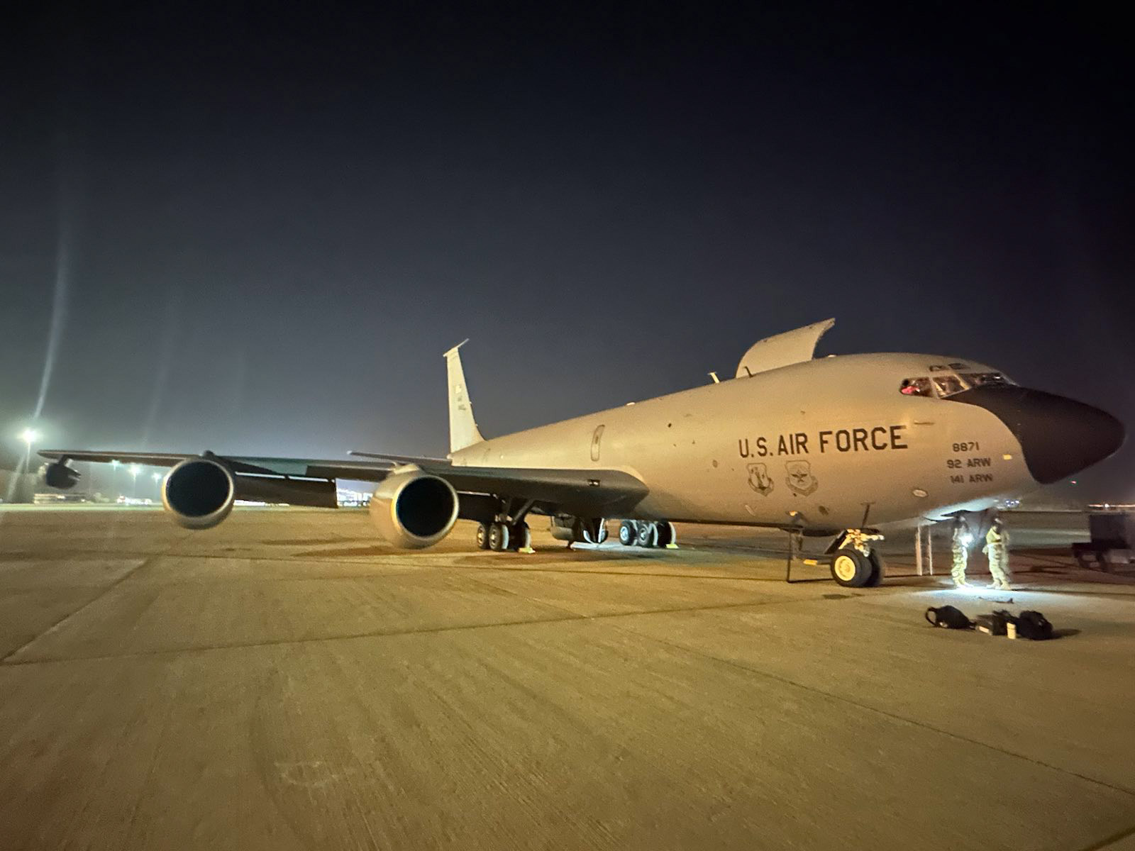 Die USA haben Luftbetankungsflugzeuge des Typs KC-135 Stratotanker nach Saudi-Arabien geschickt, um die KC-10 Extender zu ersetzen, die nach mehr als 30 Jahren Dienstzeit ausgemustert wurden Die USA haben Luftbetankungsflugzeuge des Typs KC-135 Stratotanker nach Saudi-Arabien geschickt, um die KC-10 Extender zu ersetzen, die nach mehr als 30 Jahren Dienstzeit ausgemustert wurden