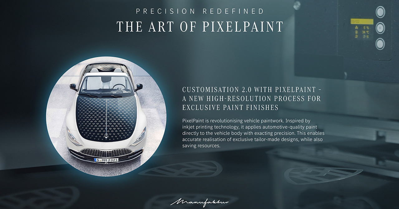 Vorstellung der PixelPaint-Technologie Vorstellung der PixelPaint-Technologie von Mercedes-Benz