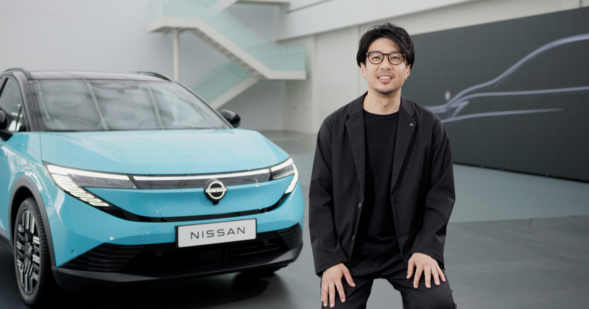 Eine Ansicht des neuen Nissan Leaf