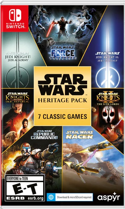 Ein tolles Geschenk für Fans: Eine physische Ausgabe des Star Wars Heritage Pack wurde für Nintendo Switch angekündigt. Es wird sieben Spiele aus der kultigen Serie enthalten-2 Ein tolles Geschenk für Fans: Eine physische Ausgabe des Star Wars Heritage Pack wurde für Nintendo Switch angekündigt. Es wird sieben Spiele aus der kultigen Serie enthalten-2