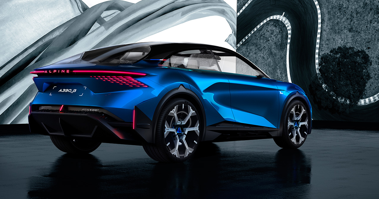 Alpine A390 Konzept dynamische Aufnahme