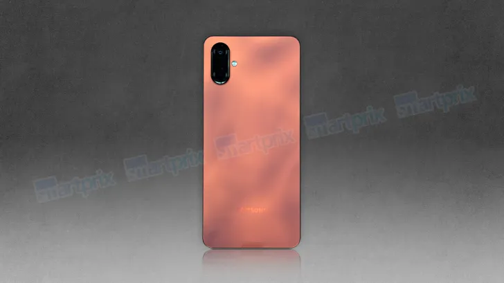 Rendering des Samsung Galaxy F06 in der Farbe Orange