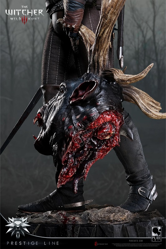 Detail der Figuren von Geralt und Ciri Detail der Figuren von Geralt und Ciri