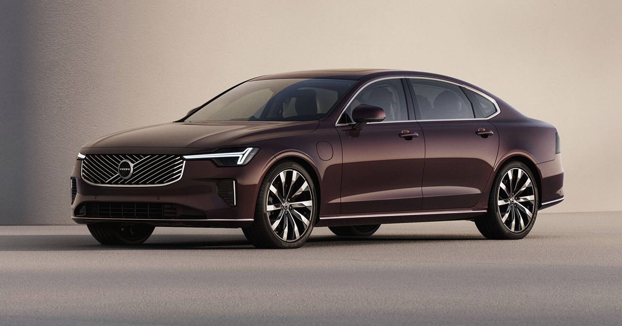 Aktualisierter Volvo S90 mit neuem Kühlergrill und neuer Optik