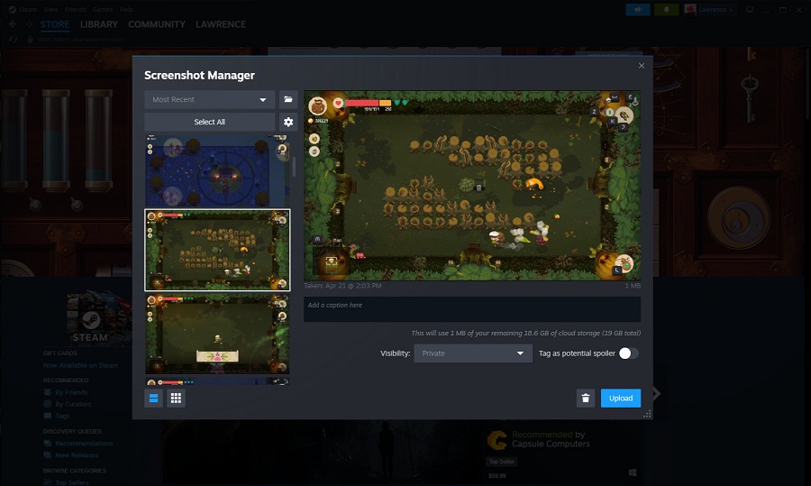 Für den Steam-Beta-Client wurde ein größeres Update veröffentlicht. Die Entwickler haben das Overlay verbessert, eine Option für Textnotizen hinzugefügt und die Handhabung von Screenshots vereinfacht-2 Für den Steam-Beta-Client wurde ein größeres Update veröffentlicht. Die Entwickler haben das Overlay verbessert, eine Option für Textnotizen hinzugefügt und die Handhabung von Screenshots vereinfacht-2