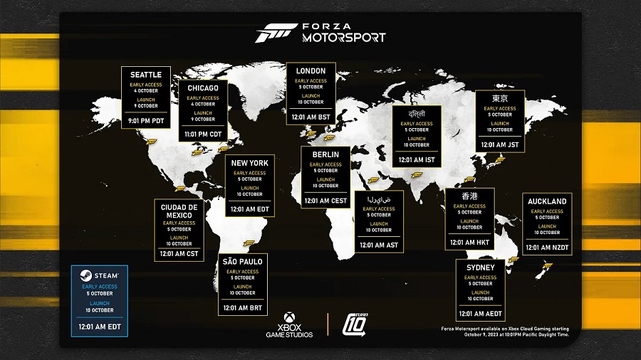 Suchen Sie sich etwas aus: Die Entwickler von Forza Motorsport haben eine Liste von 500 Autos veröffentlicht, die im Spiel verfügbar sein werden, und den genauen Zeitpunkt der Veröffentlichung des Rennsimulators in verschiedenen Regionen angegeben-2