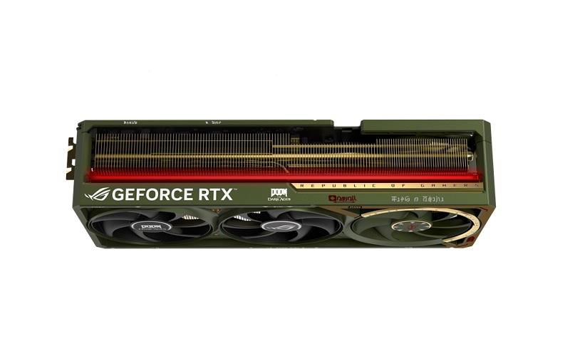 ROG Astral GeForce RTX 5080 DOOM Edition ROG Astral GeForce RTX 5080 DOOM Edition Visuelle Details ROG Astral GeForce RTX 5080 DOOM Edition ROG Astral GeForce RTX 5080 DOOM Edition Visuelle Details