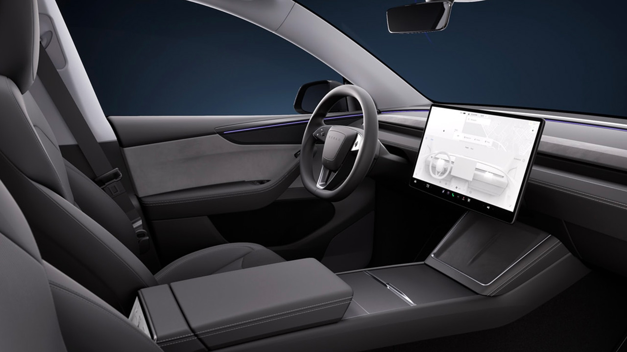 Tesla Model Y Innenraum aufgefrischt Tesla Model Y Innenraum aufgefrischt